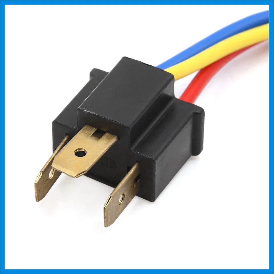 4 piezas H4 Lámpara Antiniebla Bombilla Coche Macho Cableado Arnés Conector Enchufe Adaptador Nuevo Foto 3 de 3