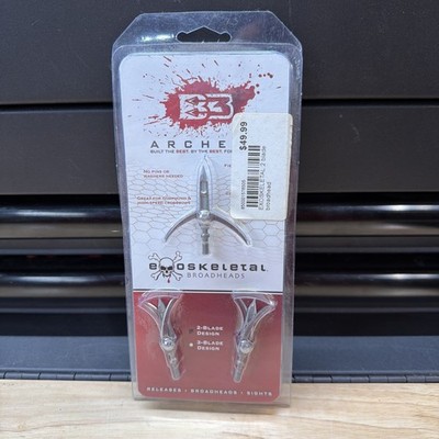 B3 Archery 2-Blade 100gr ExoSkeletal Expandable Broadheads (3 pack) #EXO2.   A