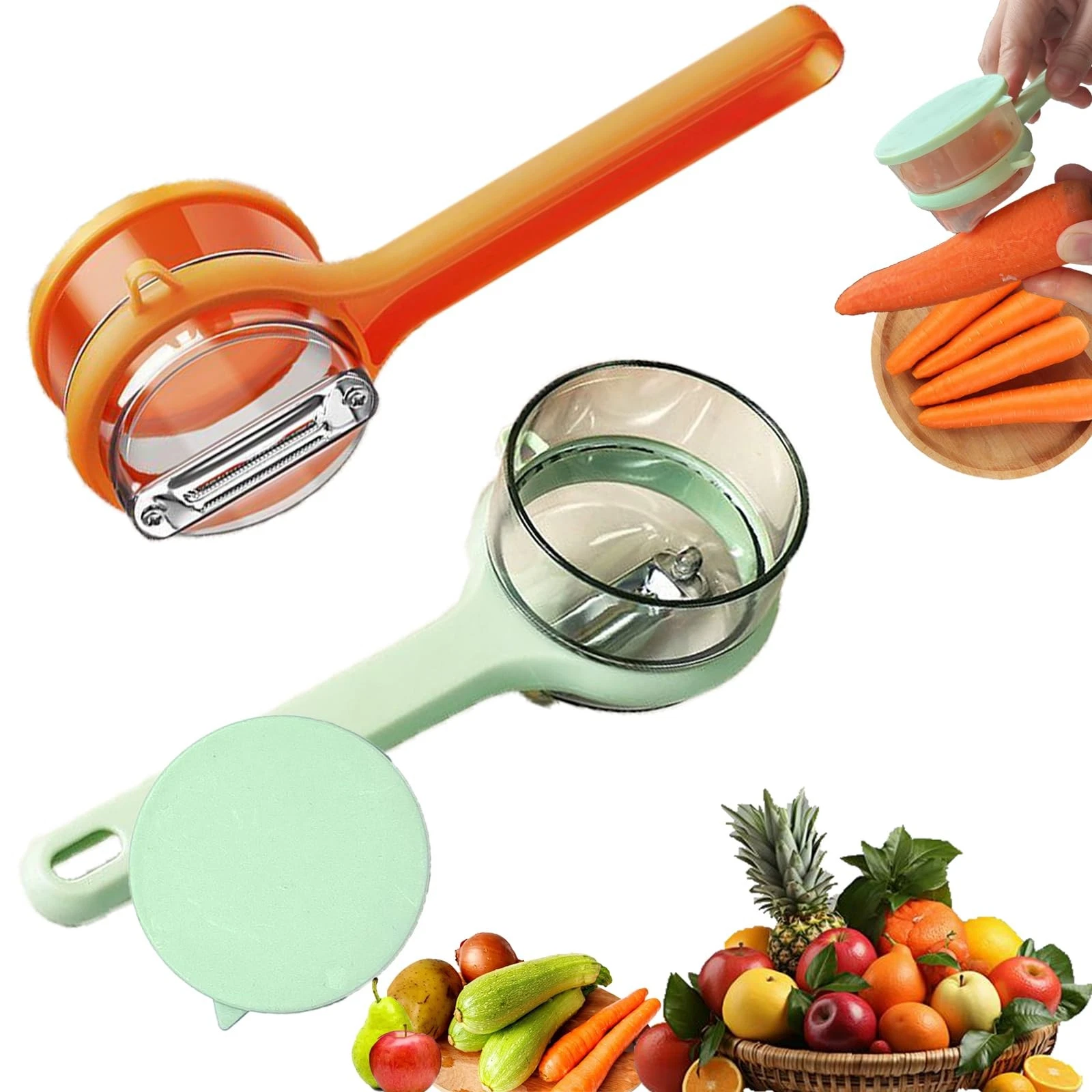 2Pcs Vegetable peelers for kitchen, Potato Peeler, Fruit Carrot Veggie Peeler...