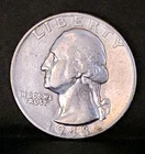 1948-P Washington Silver Quarter ■ GEM BU ■ #3157