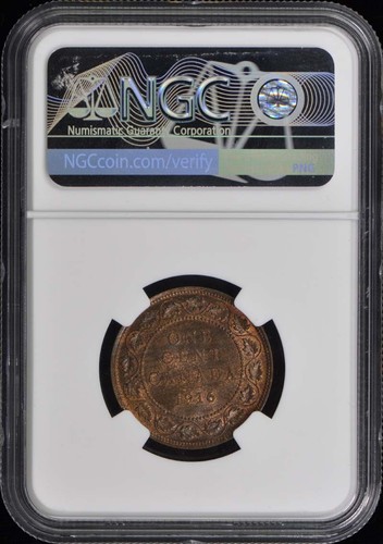 1916 CANADA 1C NGC MS65BN - Picture 2 of 2
