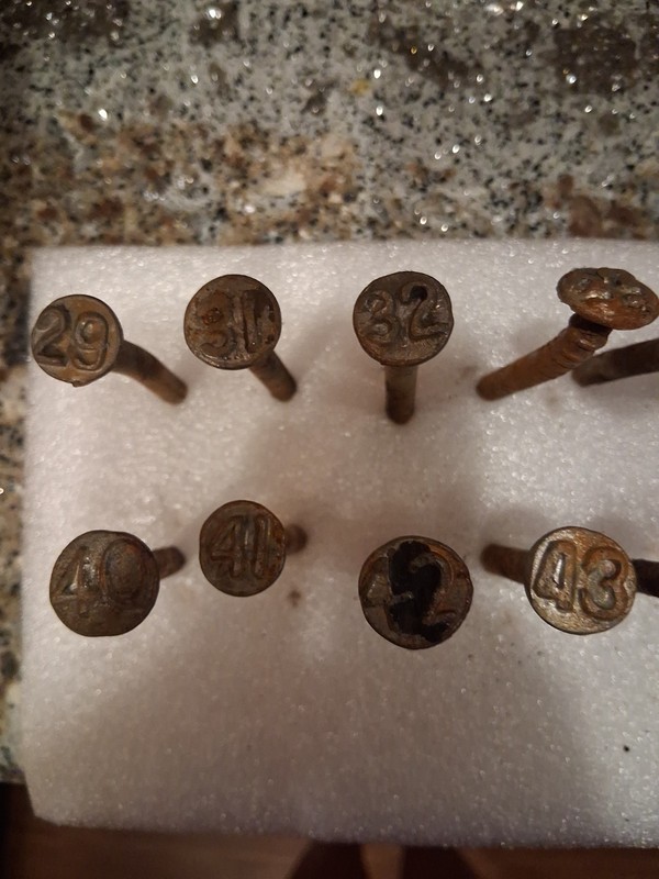 Vintage Antique Railroad Nails Lot Of 20 #3