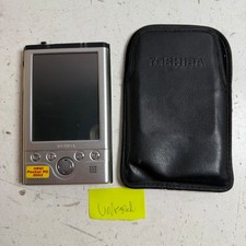 Toshiba e755 PD750U-0001QR Silver Handheld 3.8" Screen Pocket PC - Untested
