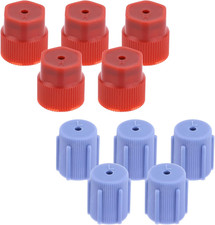10Pcs Ac Charging Port Caps, 13Mm  16Mm AC System Service Valve Cap Leak-Proof