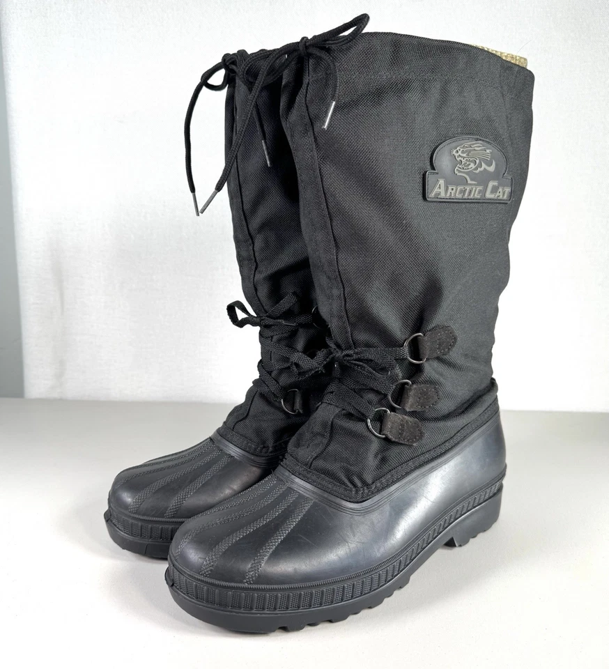 Botas de nieve ARCTIC CAT negras para hombre talla 11 forros extraíbles Foto 3 de 4