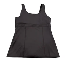 Champion Women's Dark Gray Fitted Workout Tank With Built In Sports Bra Size XXL