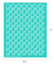 NEW “Ho Ho Pattern” Chalk Couture Chalk Transfer Stencil Size B