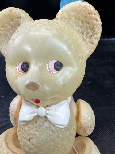Vintage Gelenk Zelluloid Bär Spielzeug - besetztes Japan - 1940er Jahre - 8,5 Zoll - Bild 3 von 12