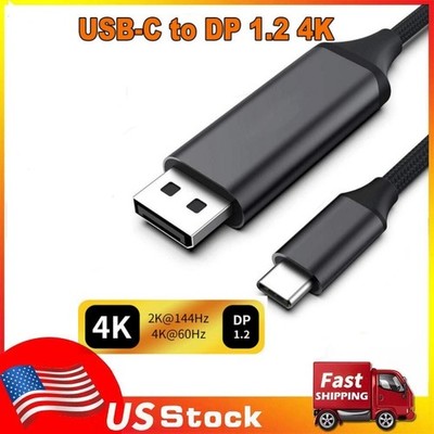 USB C to Displayport 144Hz cable Thunderbolt Type C to DP adapter cable for Macs