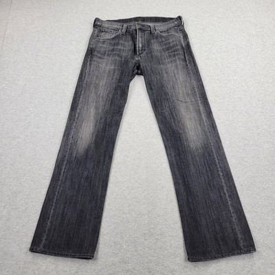 Citizens Of Humanity Sid Jeans Mens 32 Black Straight Denim meas 34x31