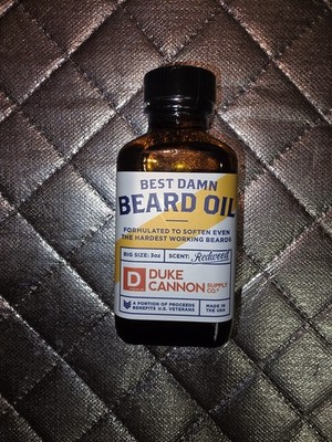 Duke Cannon Best Damn Beard Oil Redwood Scent 3 Oz (SHIPPED IN A BOX  )
