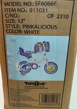 Pinkalicious Avico 12" White Girls Bicycle Bike NEW SEALED 2013 Toys R Us