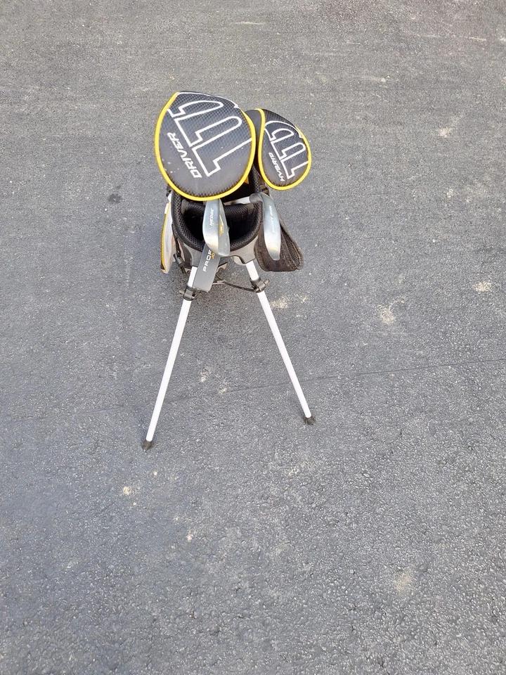 Wilson Profile Junior Golf Set Complete Medium Yellow Stand Bag JGI - Image 3 of 3