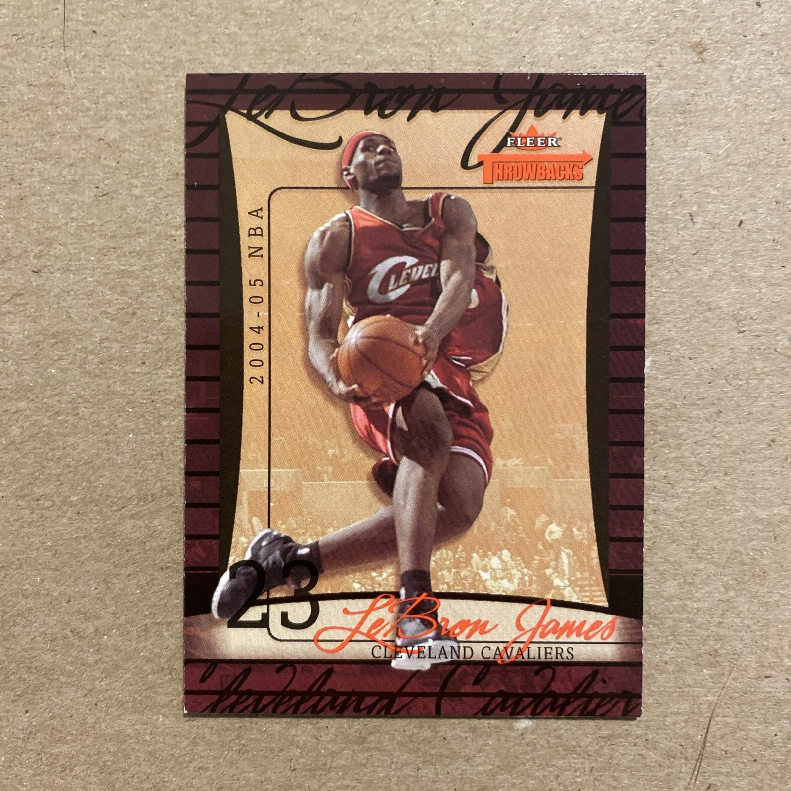 Lebron James trading card