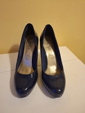 Royal Blue Suede 10cm Heel Size 3.5 Shoes