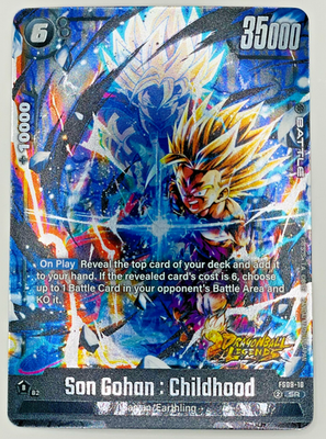 #ad Son Gohan Childhood FS09 10 Super Rare Dragon Ball Fusion World Starter 9 $12.74