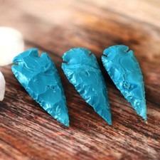 2 Crystal Turquoise Arrowhead Athame, Turquoise Arrowhead, Handcrafted 5 Pics