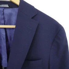 Ted Baker Blazer Mens 38 Regular Blue Wool Made in Italy Karl SPJ Jacket Suit