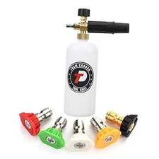  with 1/4 Inch Quick Connector, 1 Liter, 5 Pressure Washer Nozzle Foam Cannon