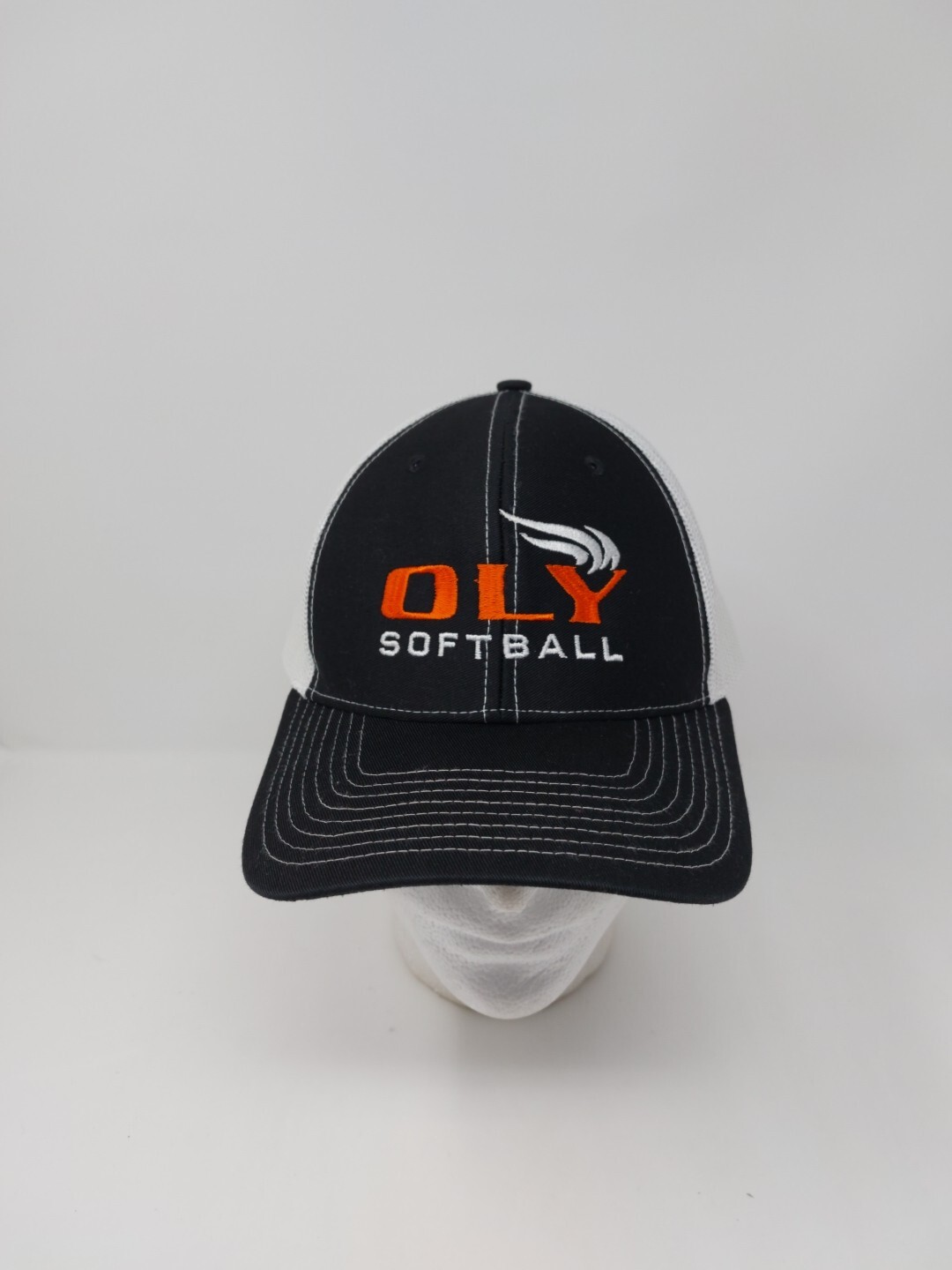 OLY Softball Snapback Hat Mesh Back Cap - image 1