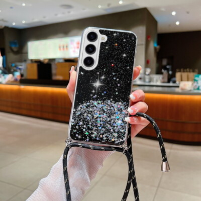 Hülle mit Band für Samsung S26 S25 S24 Handykette Schutzhülle Kordel Case Cover