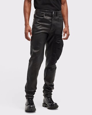 Givenchy Leather Cargo Pants (New) - Men - 52 Euro / 34 Waist