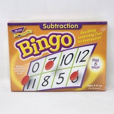 Bingo Subtraction Math Learning Education Game New Sealed Trend Enterprises
