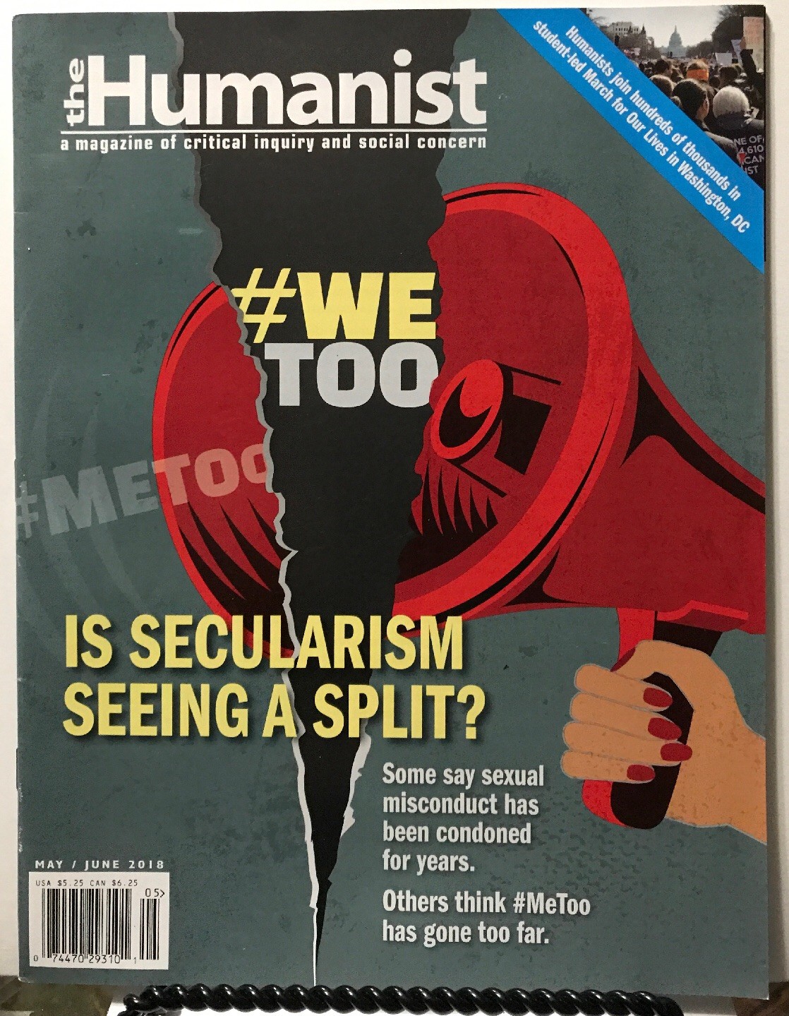 Humanist Is Secularism Seeing Split #wetoo May/June 2018 FREE SHIPPING JB