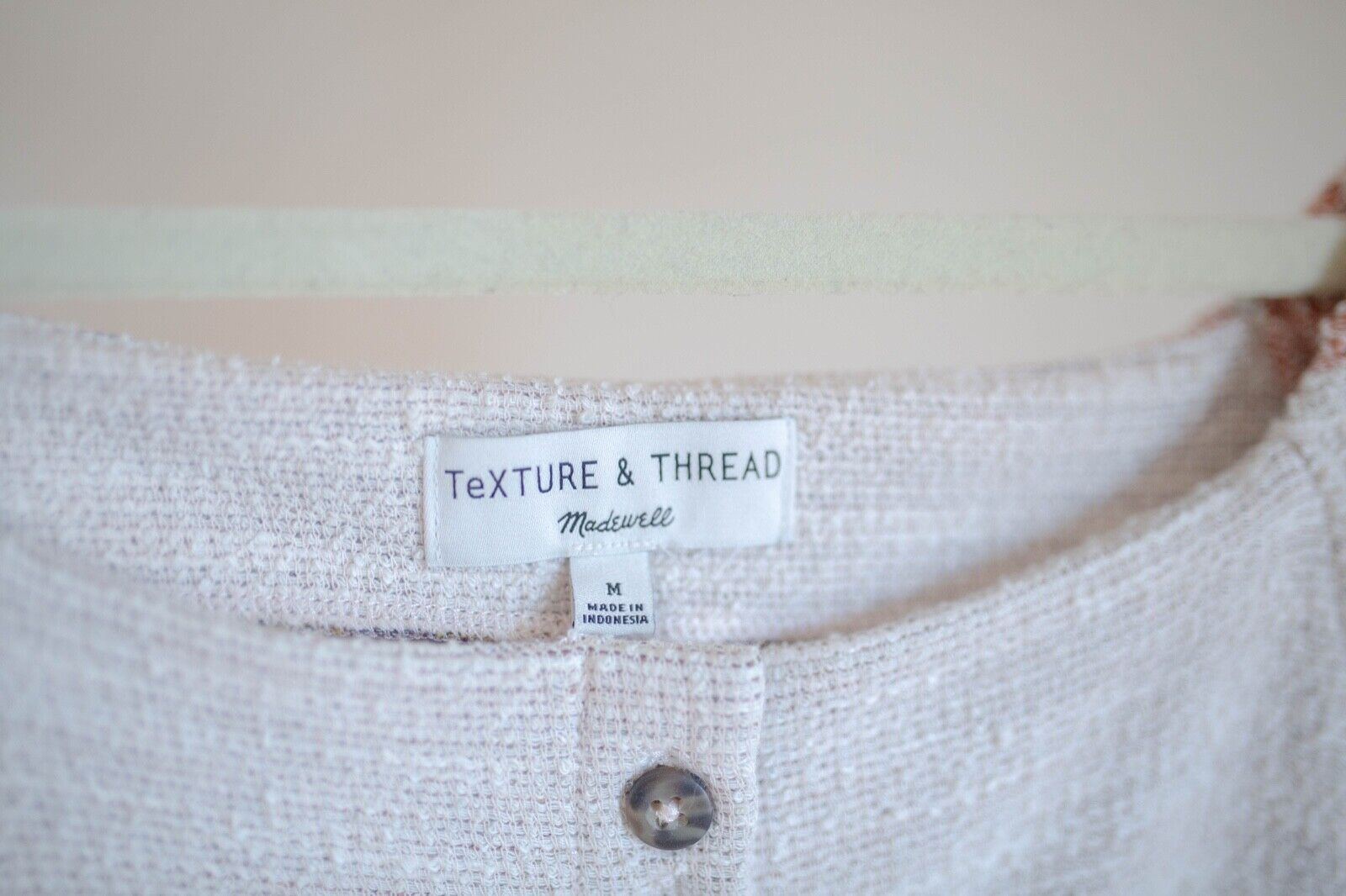 Madewell Texture & Thread  Dress Cap Sleeve Butto… - image 4