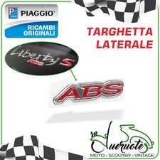 TARGHETTA LATERALE ABS SCRITTA CARENA POSTERIORE LIBERTY 125 150 IGET SPORT 3V