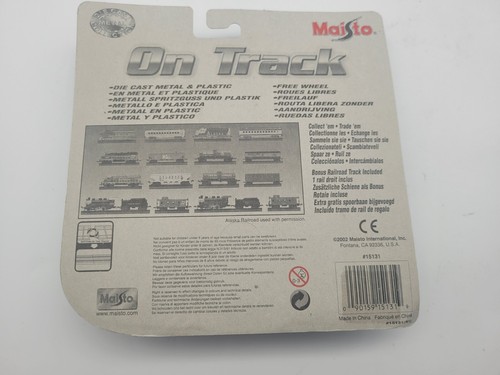Vintage 2002 Maisto On Track Diecast Train & Bonus Track # 15131 "White Pass" 73 - Picture 4 of 7