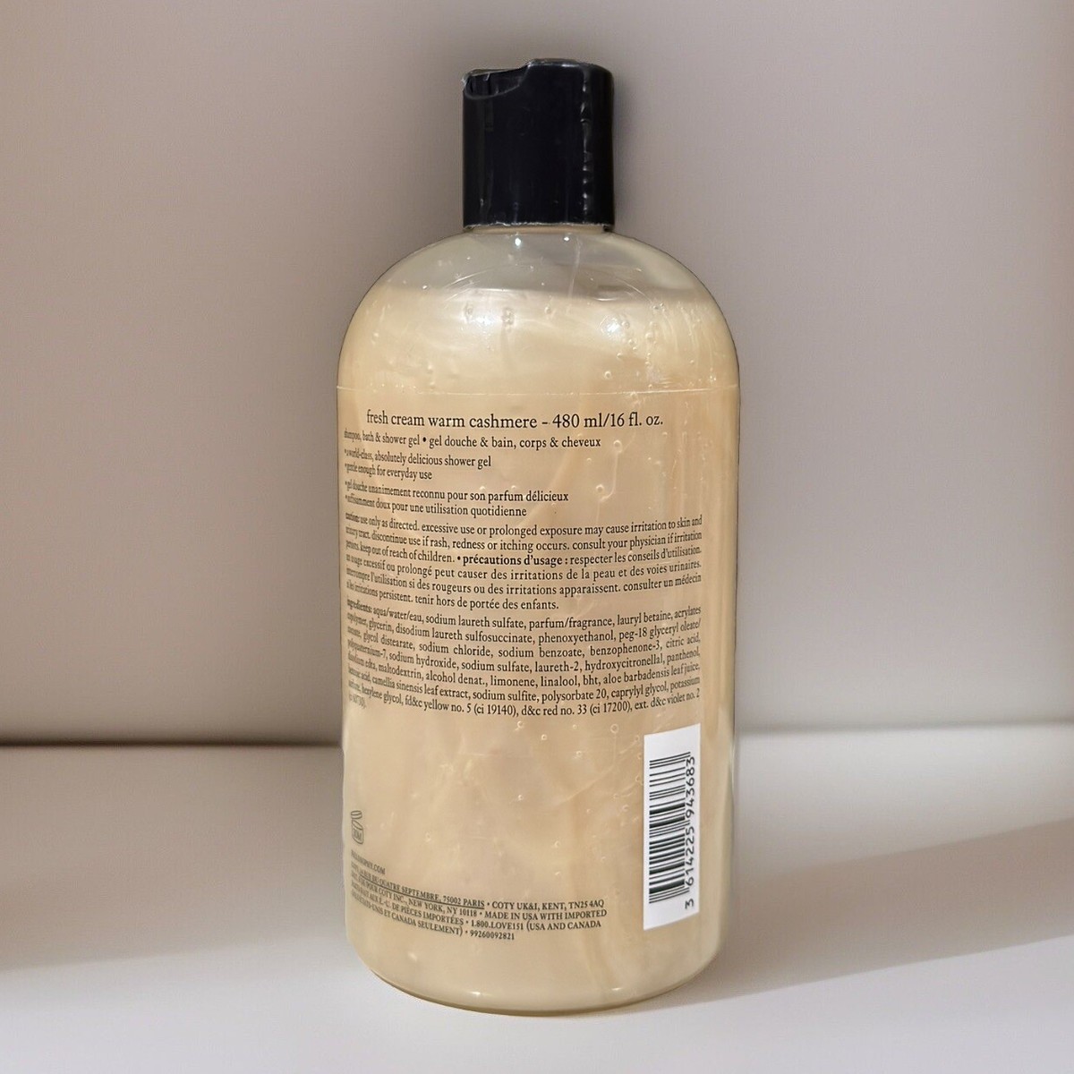 Philosophy Fresh Cream Warm Cashmere Shampoo, Shower Gel & Bubble