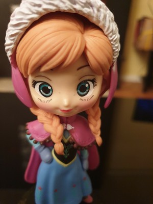Q Posket Disney Figure Frozen Princess Anna Banpresto 14cm Ebay