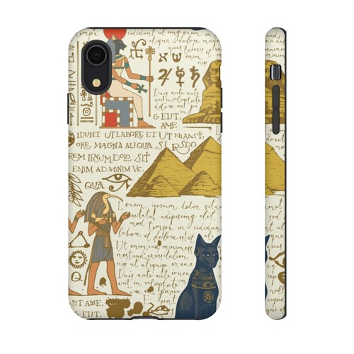 Egyptian Print Phone Case Ancient Egypt Pyramids Pharaoh Hieroglyphics, Travel - Picture 42 of 48