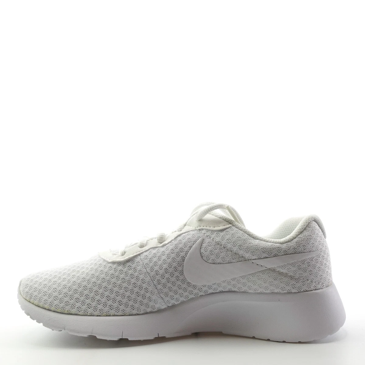 Nike Tanjun GS 5.5 Y Triple White Sneakers 818384 111 Womens 7