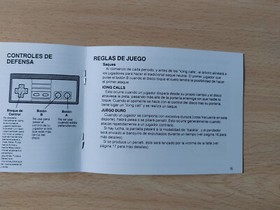 Caja, corcho y manual de reemplazo Blades of Steel de NES