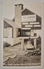 Vintage Postcard RPPC US Coast Guard Bell At Lookout Oregon  AA9
