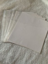12x12 Scrapbook Refill Clear Pages - White page inserts- Lot of 28-3 Hole punch