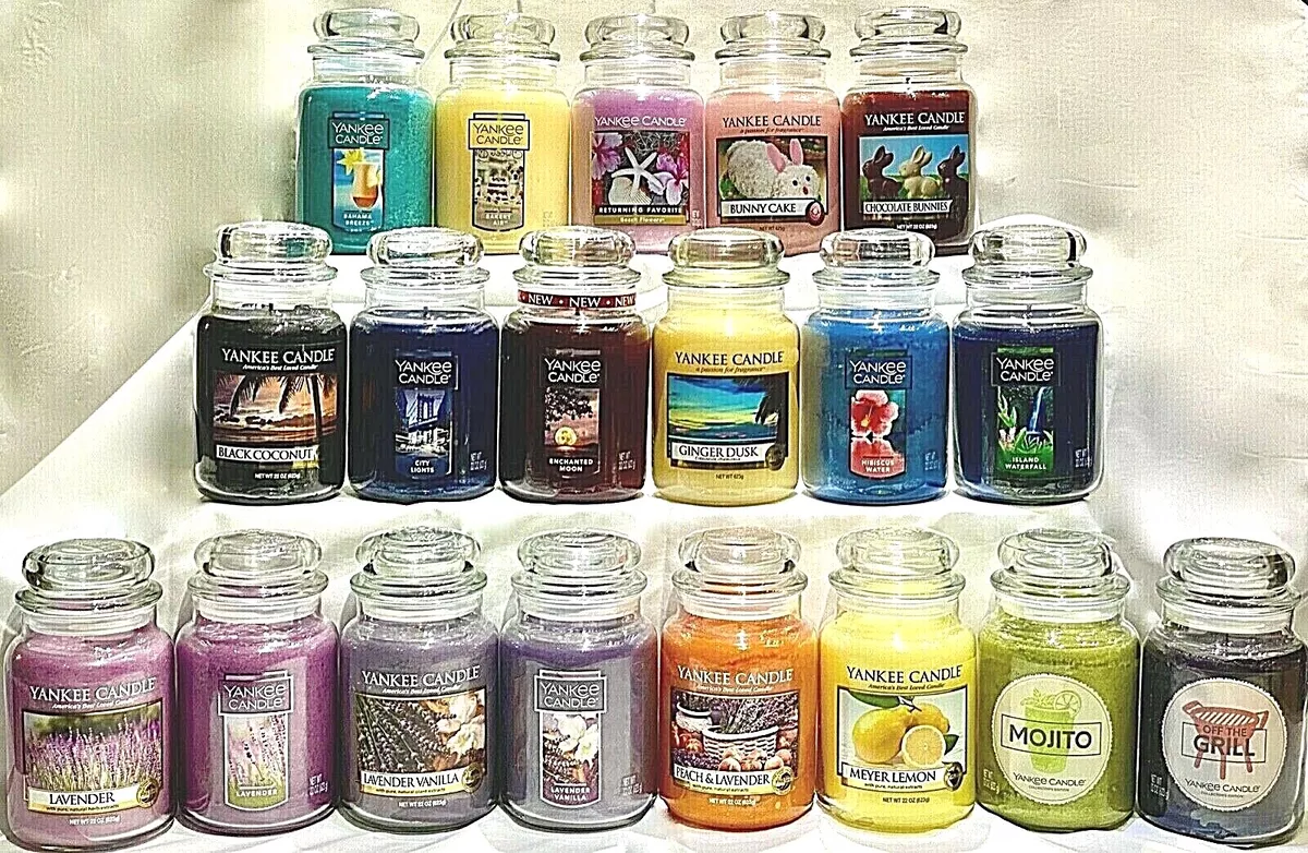 RARE YANKEE CANDLES 14.5 OZ 75 Hr. Medium JARS - Hot HTF, LE & RETIRED  Scents!