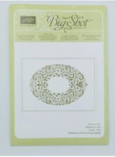 Stampin' Up Sizzix Big Shot Textured Impressions HOLIDAY FRAME Embossing Folder
