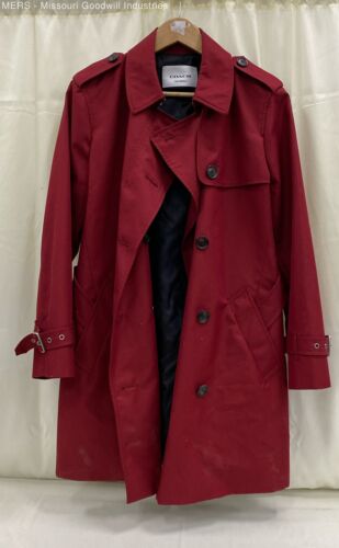 Coach Women Long sleeve Red Trench Coat - Size L - image 1