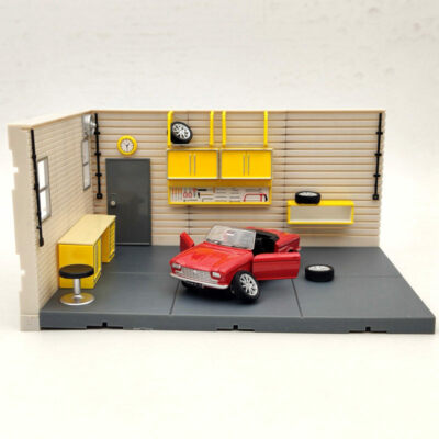 1/2/4 PCS 1:43 Scale Aurora Garage Diorama Scene Model (not include model cars)
