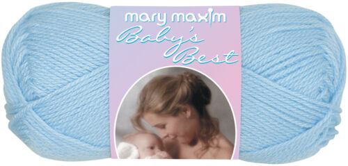 10 Pack Mary Maxim Baby's Best Yarn-Blue 444-4 - Afbeelding 1 van 2
