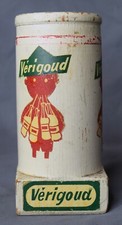 Vintage Verigoud French Soda Wooden Straw Holder Advertisement Logo Old Display