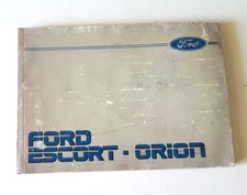 Libretto Manuale uso e manutenzione FORD ESCORT - ORION USATO ORIGINALE D'EPOCA