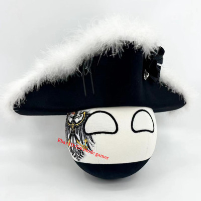 8'' Polandball Dango Prussia Ball Plush Doll Countryball Toy Pillow With Hat