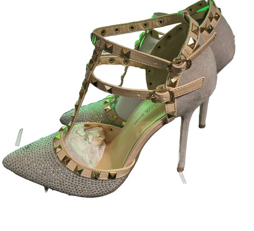 Wild Diva Adora-64C Women's Pump Shoes, Silver, 7.5 - Picture 3 of 6