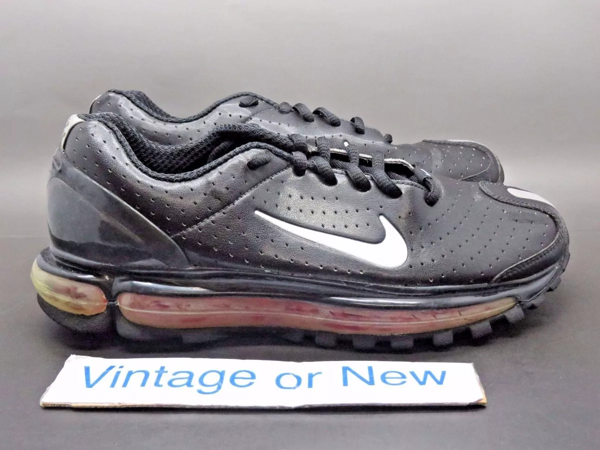 Women s VTG Nike Air Max Black Silver Red 2003 sz 6.5