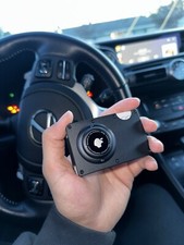 Airtag Wallet - Slim Wallet with Airtag Holder - Gunmetal