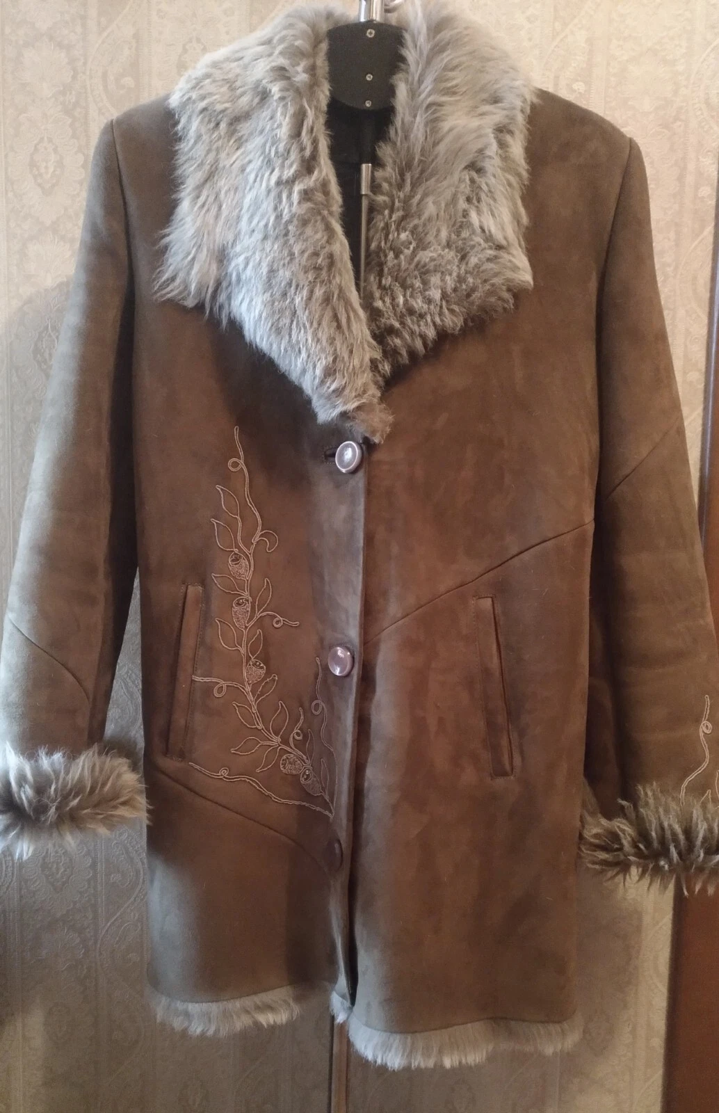 Giacca pelle pelliccia di agnello donna Versace Classic V2